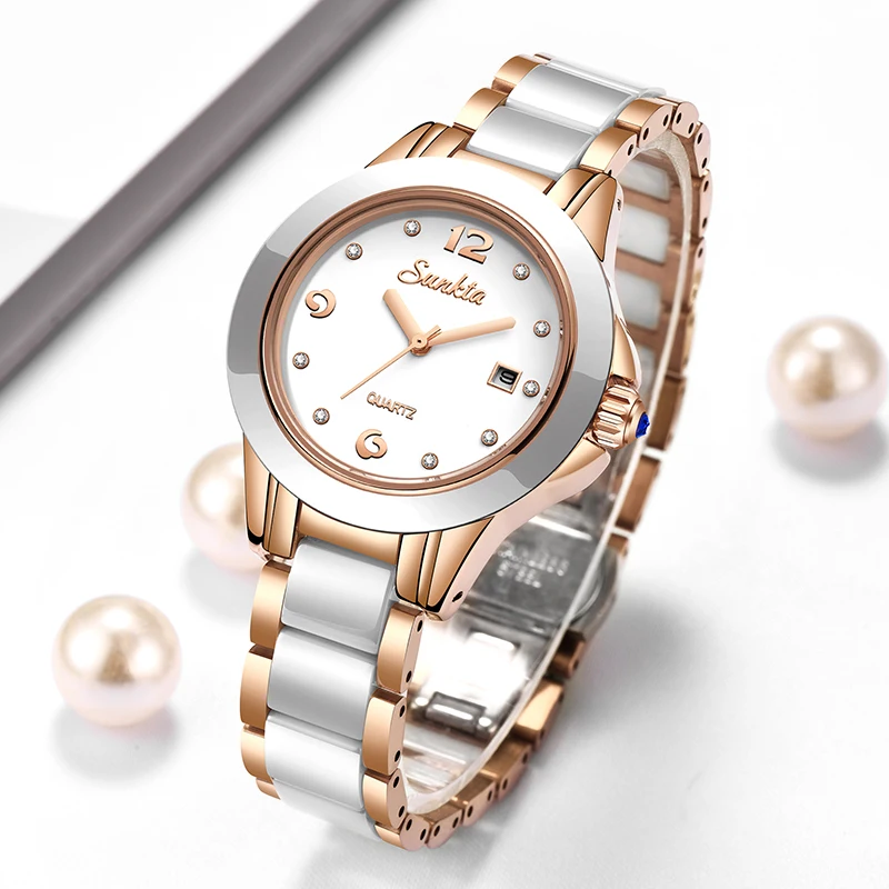 Luxury Watch For - Sunkta Jam Tangan Wanita Kuarsa Kasual