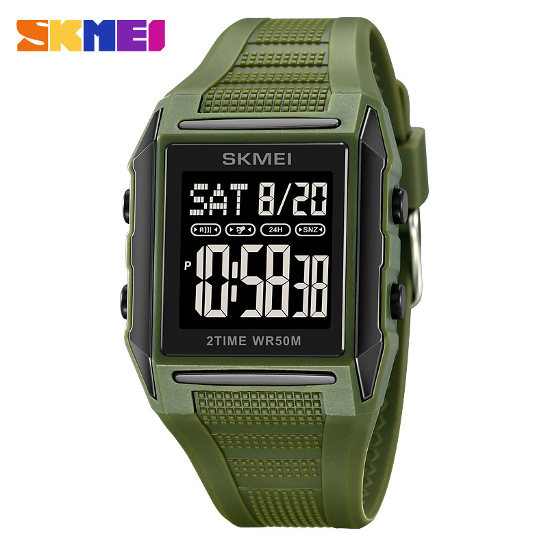 Luxury Watch Leather - 2257 Jam Tangan Mewah Kalender Militer