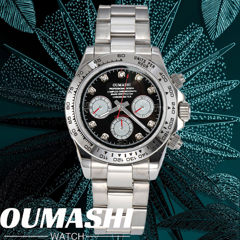 Luxury Watch Leather - Jam Tangan Mewah VK63 39.3mm Quartz