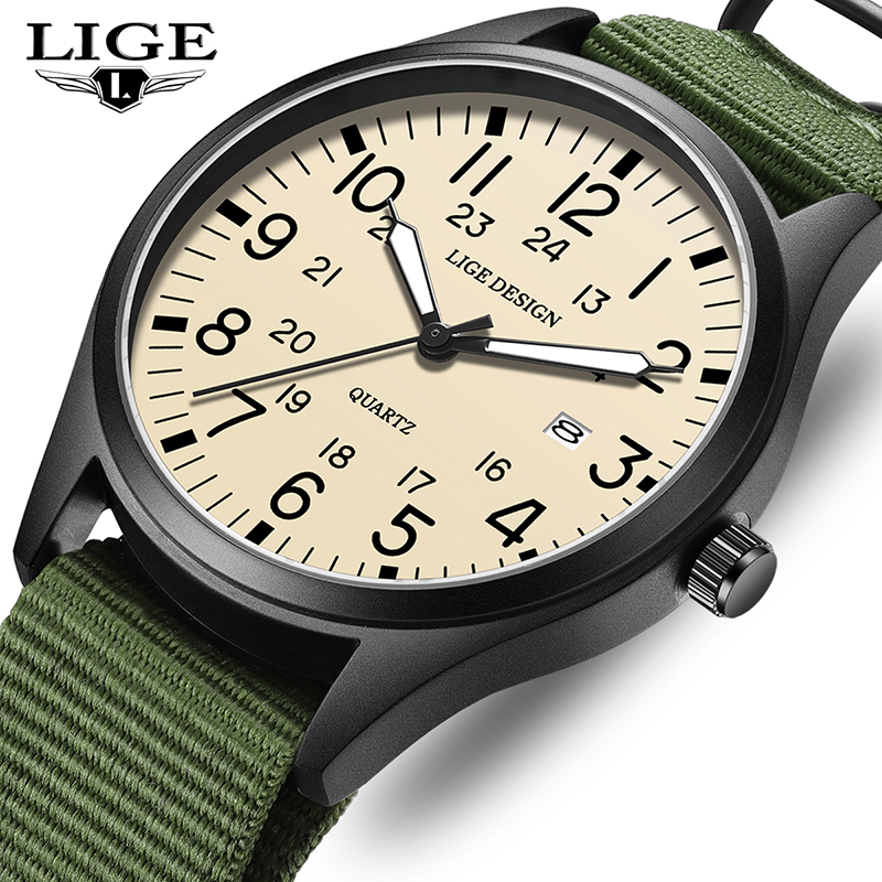 Luxury Watch Leather - LIGE 2026 Jam Tangan Quartz Terbaru,