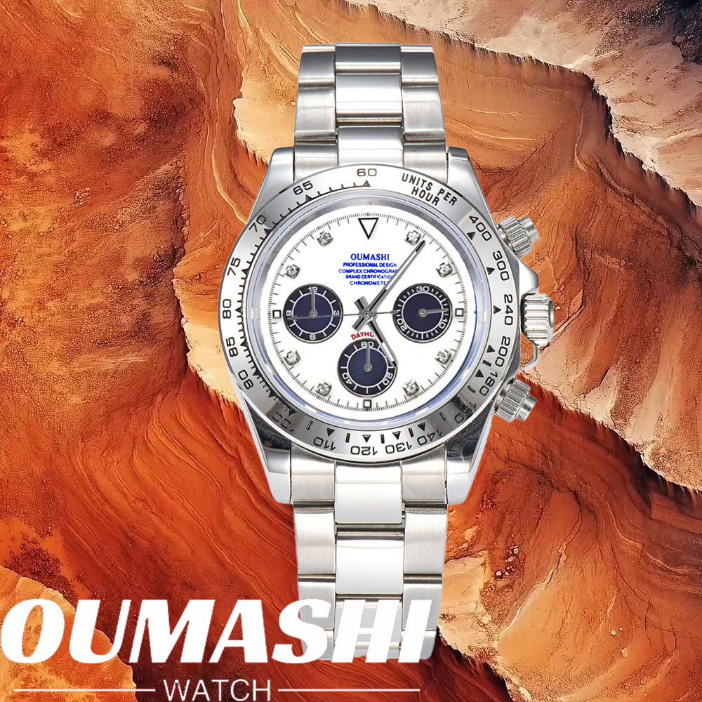 Luxury Watch Leather - Jam Tangan Mewah VK63 Kaca Safir