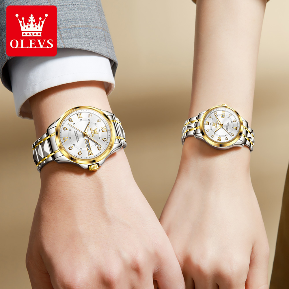 OLEVS 2906 Jam Tangan Pasangan - Best Luxury Quartz Watch ulasan dan harga