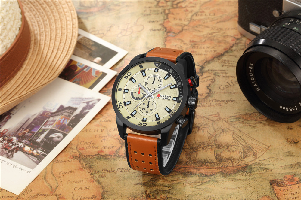 2017 CURREN Gaya Watch Pria Me - Luxury Watch Name ulasan dan harga