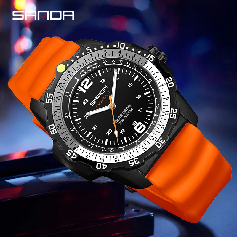 SANDA Jam Tangan Pria Mewah Ba - Luxury Watch With Arabic Numerals ulasan dan harga