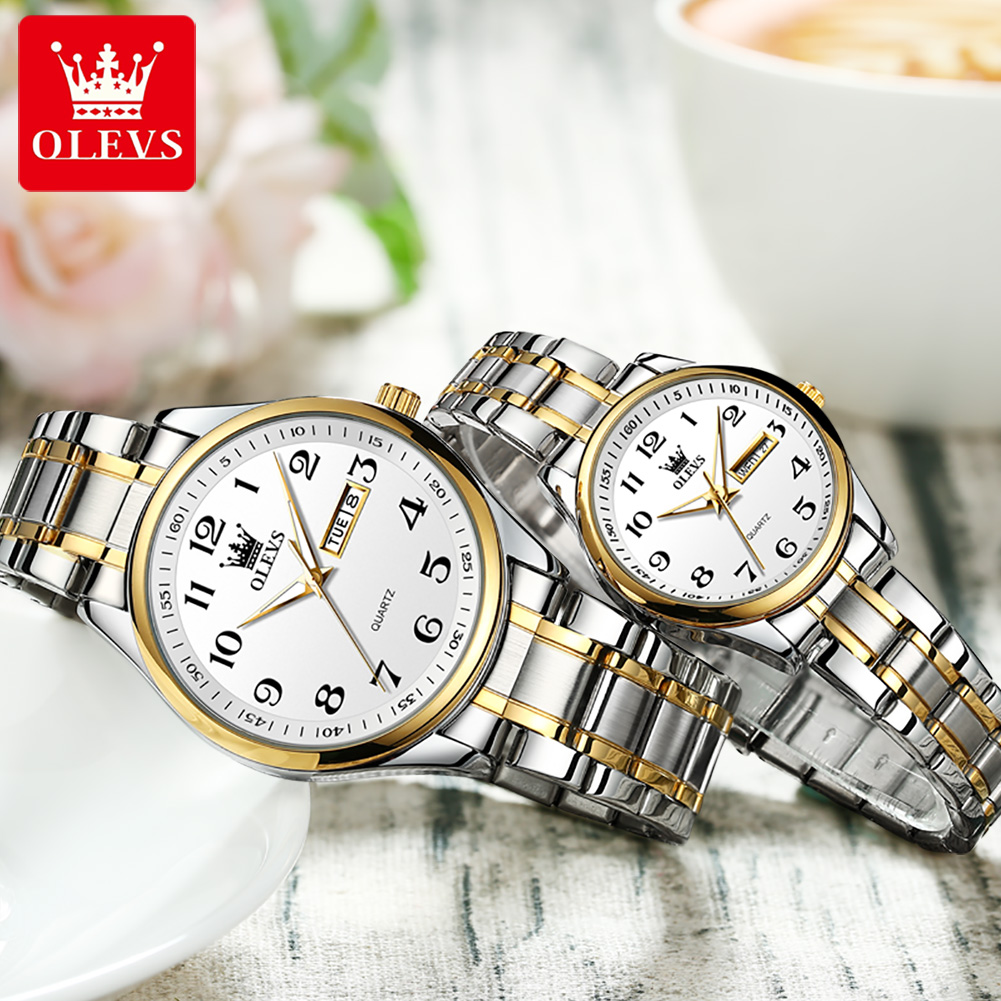 OLEVS Jam Tangan Pasangan Fash - Best Luxury Quartz Watch ulasan dan harga