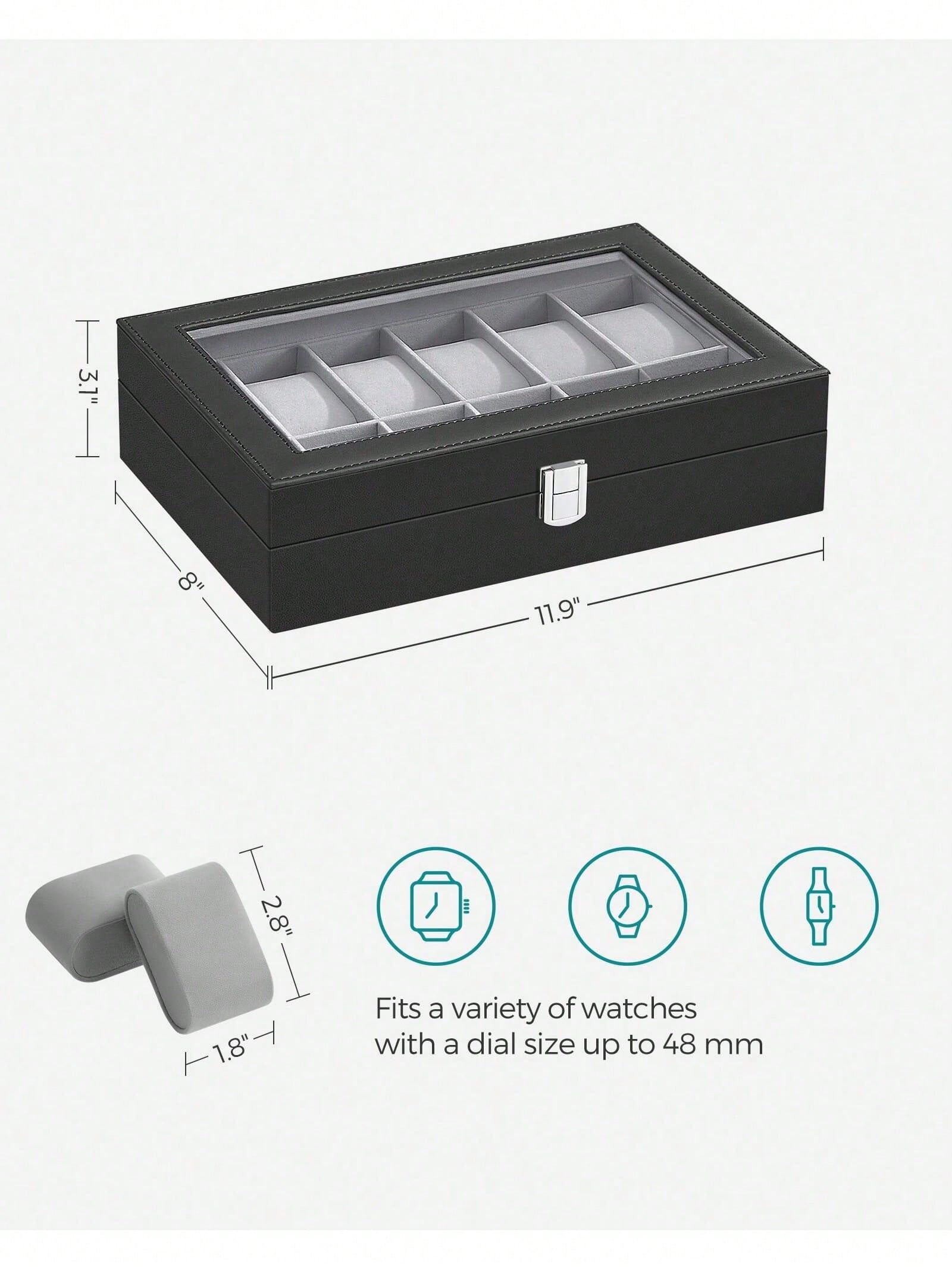 Kotak Jam Tangan 12 Slot yang  - Luxury Watch Holder ulasan dan harga