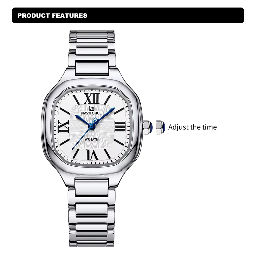 Jam Tangan Wanita NAVIFORCE Be - Luxury Watch Leather ulasan dan harga