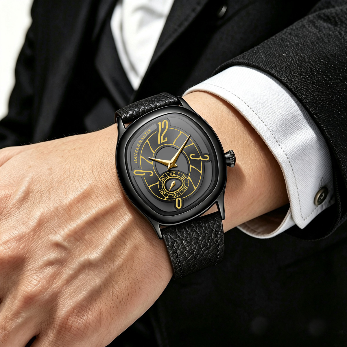 HANNAH MARTIN Jam Tangan Kulit - Luxury Watch For ulasan dan harga