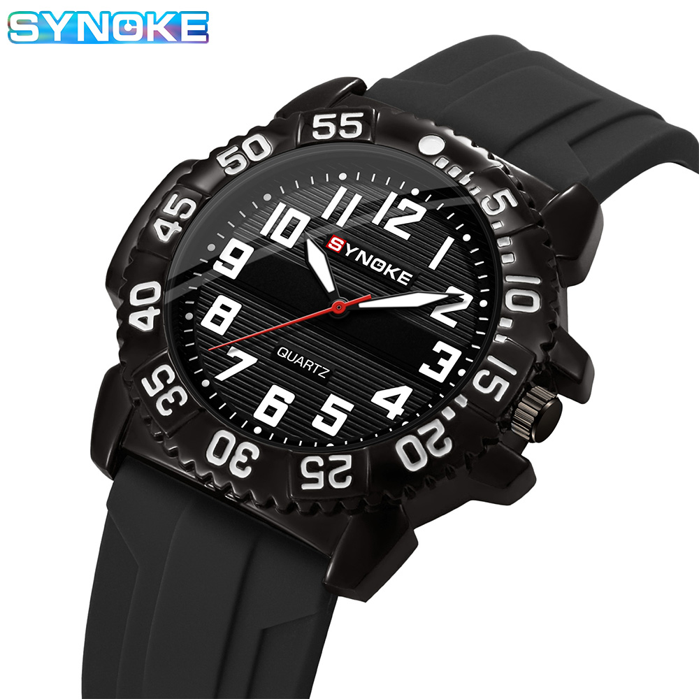 SYNOKE Jam Tangan Kuarsa Pria  - Luxury Watch With Arabic Numerals ulasan dan harga