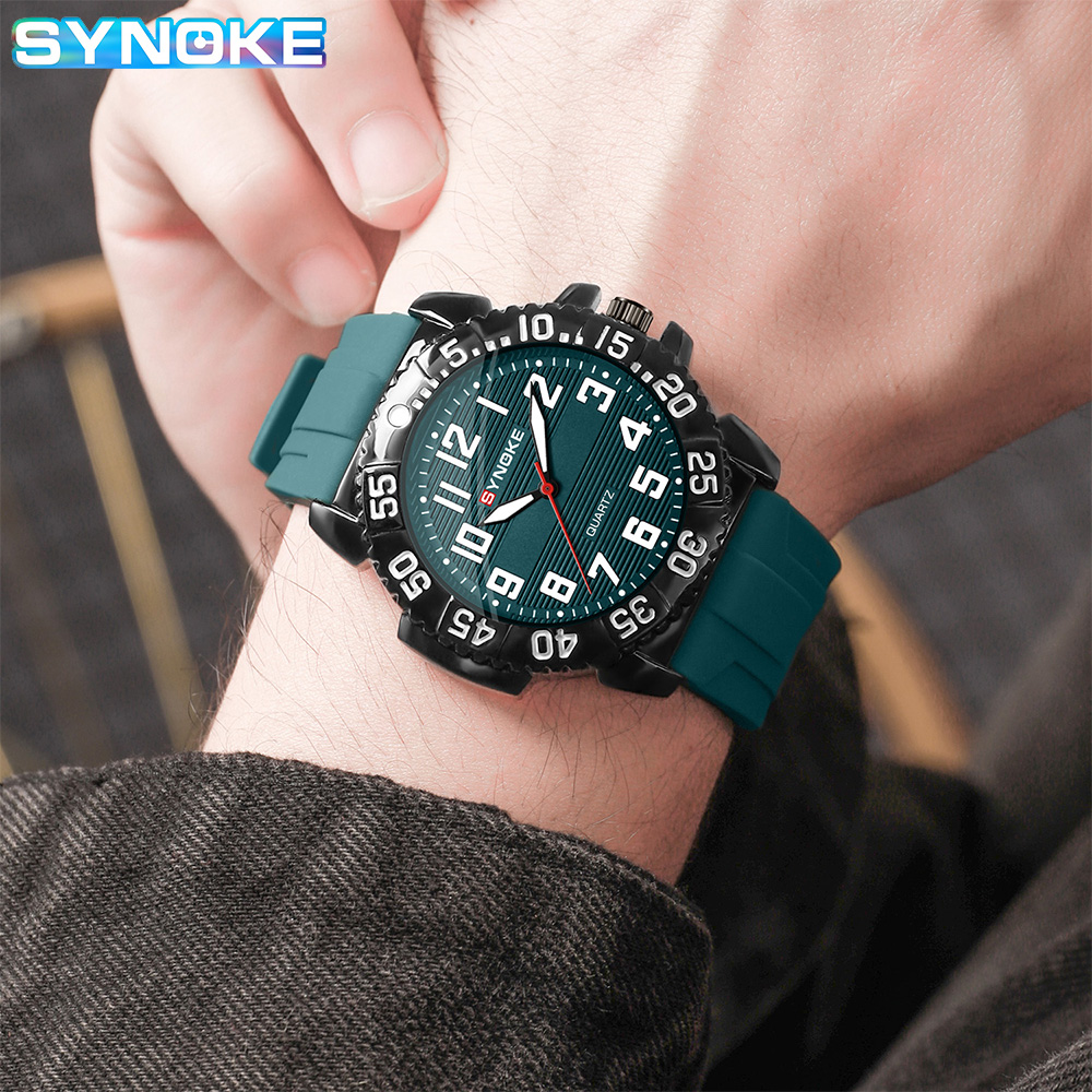 SYNOKE Jam Tangan Kuarsa Pria  - Luxury Watch With Arabic Numerals ulasan dan harga