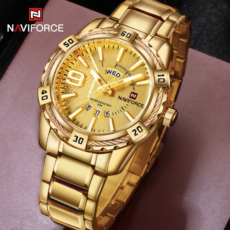 NAVIFORCE Jam Tangan Pria Mere - Luxury Watch Hublot ulasan dan harga