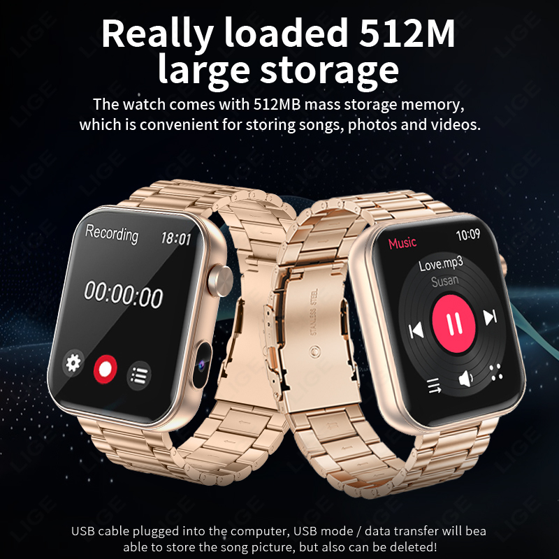 LIGE Jam Tangan Pintar Kamera  - Luxury Watch Photo ulasan dan harga