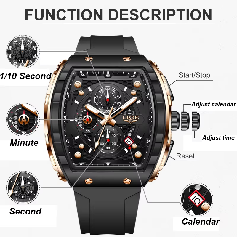 Jam Tangan Pria Mewah Merek LI - Luxury Watch Name ulasan dan harga