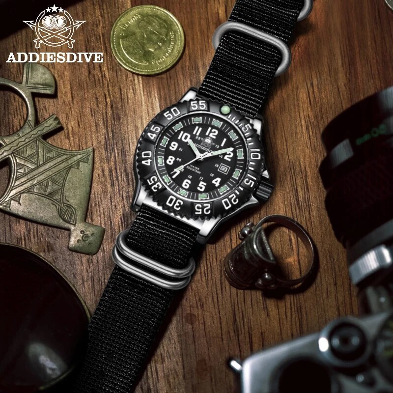 Addies Dive jam tangan bercaha - Luxury Watch With Arabic Numerals ulasan dan harga