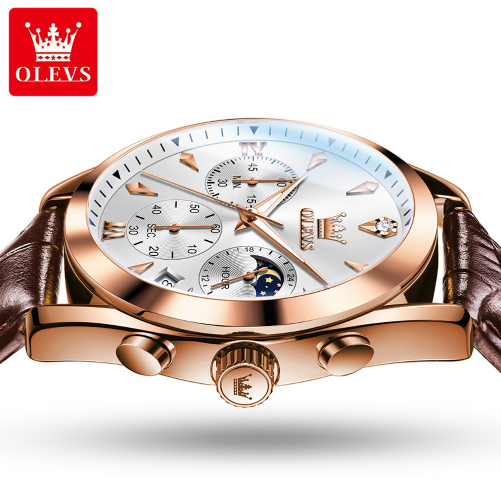 OLEVS jam tangan Quartz pria,  - Luxury Watch Name ulasan dan harga
